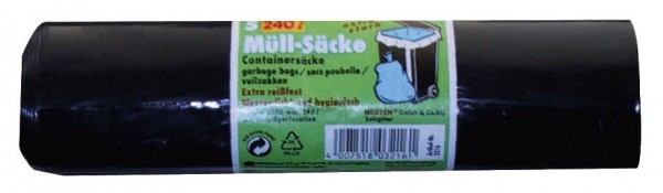 Müllbeutel Container 240 Liter schwarz