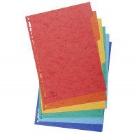 Q-Connect Register 1-12, Mehrfach Gelocht, A4, Mit Mylar-verstärkten Tabs - Klare Abheftlösung Für Ordner & Ringbücher