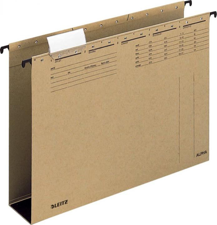 Leitz Hängesammler ALPHA Hartpappeboden 6cm braun