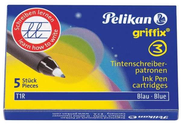 5 Patronen für Pelikan Tintenroller GRIFFIX