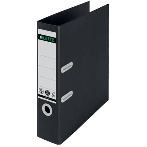LEITZ 1018 Recycle Ordner A4 Pappe 8cm breit klimaneutral schwarz