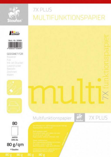 Staufen Kopierpapier A4 80 g/qm 80 Blatt weiss