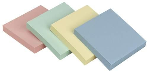 Q-CONNECT Haftnotizen Quick Notes Pastellfarben, 75 x 75 mm