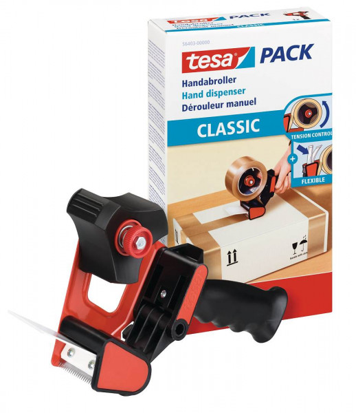 Tesa Paketband Abroller für Packband bis 50mm x 66m