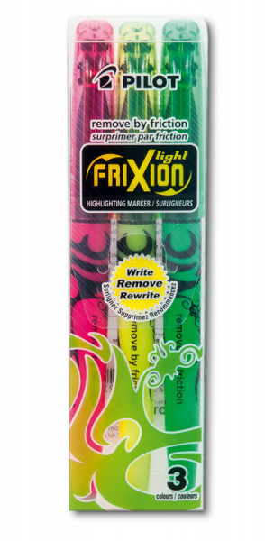 3 Textmarker Pilot Frixion Light radierbar