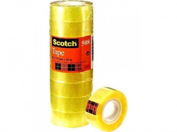 Scotch Klebeband transparent 33m x 19mm 8 Rollen