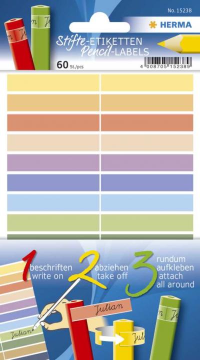 Stifteetiketten Zur Namensbeschriftung Von Stiften