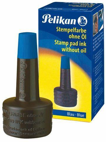 Pelikan Stempelfarbe ohne Öl blau
