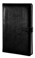 Chronoplan 50801 Buchkalender 2021 schwarz_1