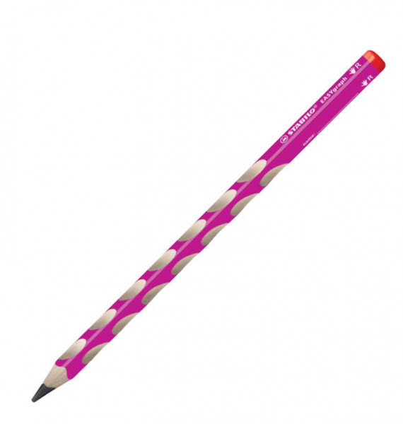 Dicker Schreiblern Bleistift HB Rechtshänder STABILO EASY pink