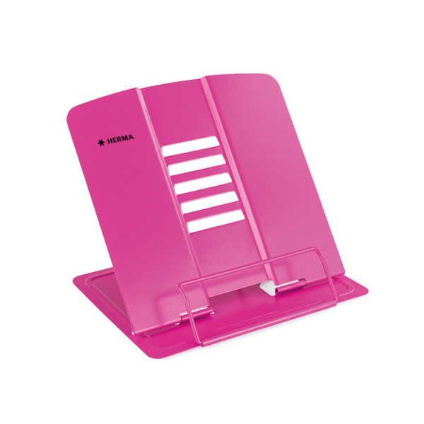 Herma Metall Leseständer für Atlanten, Bücher und Tablets pink