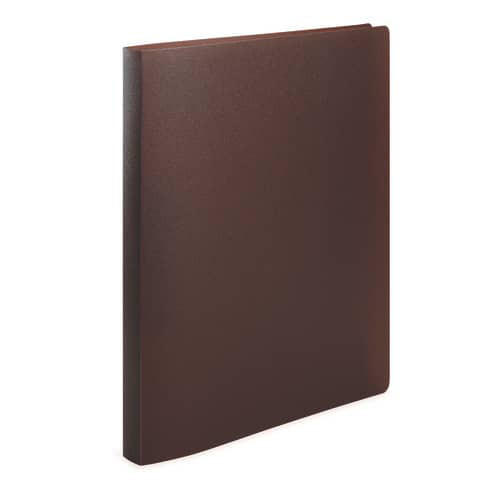 Hartplastik Ringbuch A4 flexibel 2,5cm Rücken braun