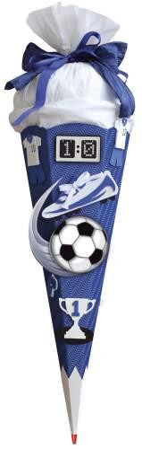 schultüte bastelset fußball soccer blau weiß