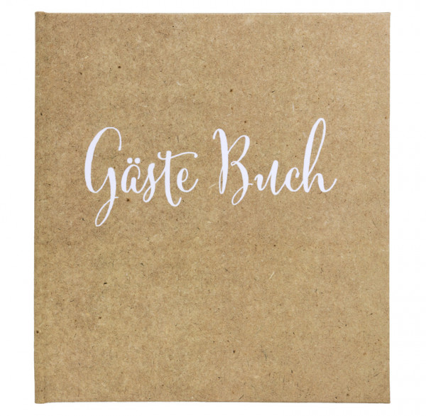 Gästebuch 21x19cm mit Goldschnitt personalisierbar