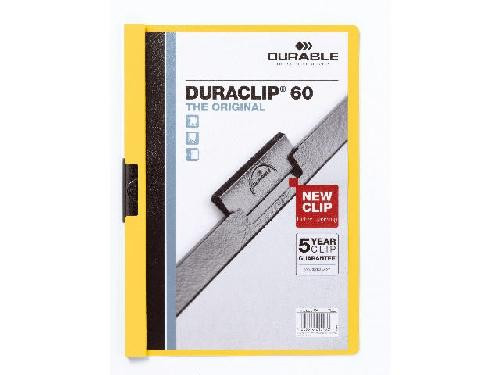 Klemmmappe Duraclip 60 gelb