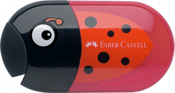 Faber-Castell Anspitzer mit Radierer Marienkäfer