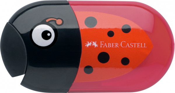 Faber-Castell Anspitzer mit Radierer Marienkäfer