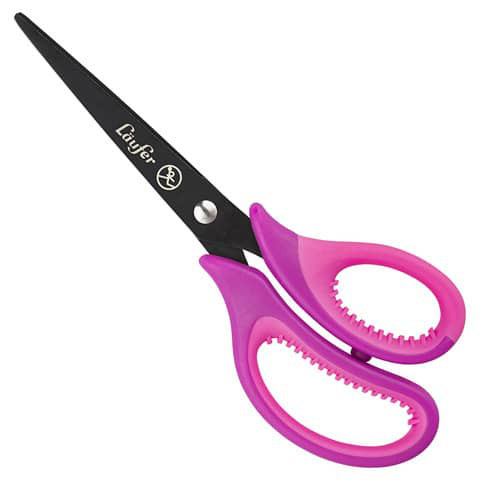 Kinderschere Rechtshand 15cm spitz LÄUFER pink