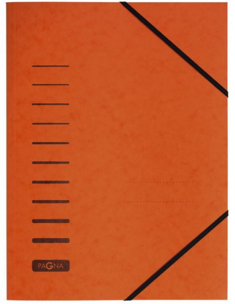 Pagna Gummizugmappe A4 aus Karton orange