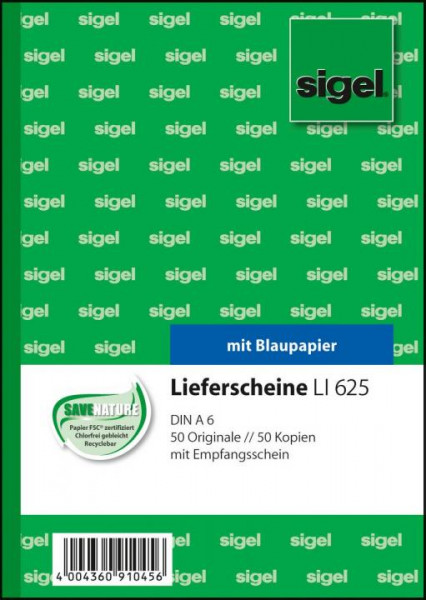 766415-Sigel-LI625-Lieferschein-mit-Empfangsschein-A6-2-x-50