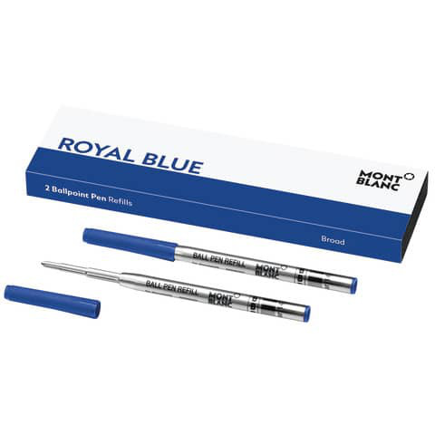 2 Kugelschreiberminen Montblanc Strichstärke B blau