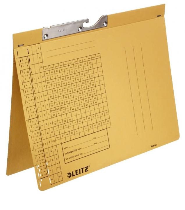 50 x LEITZ Pendelhefter Combi, kfm. Heftung braun