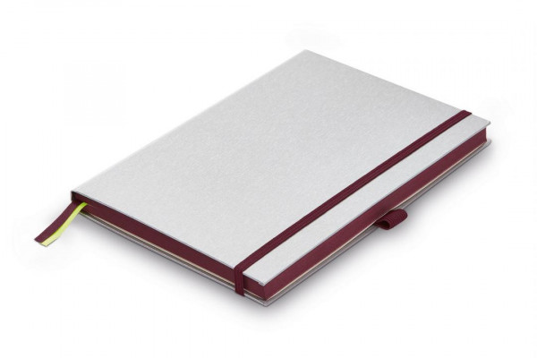 LAMY-NOTIZBUCH-A5-SILBER-BORDEAUX