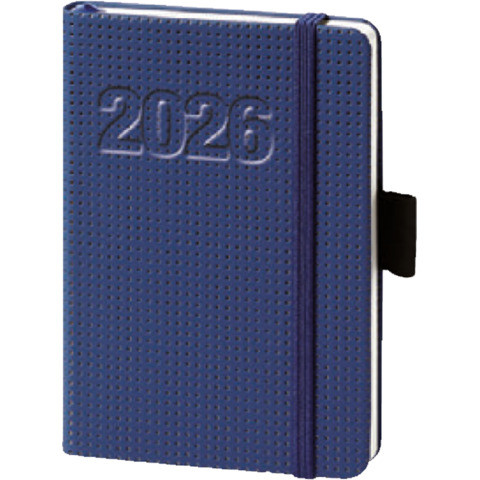 bsb Buchkalender "V-book" 1 Wochen / 2 Seiten A6 blau