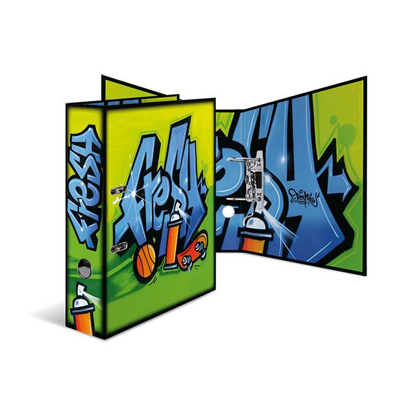 Ordner Karton Schule A4 Graffiti-Fresh 7cm breit