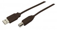 Druckerkabel schwarz USB 2.0 3m Druckerkabel schwarz USB 2.0 3m