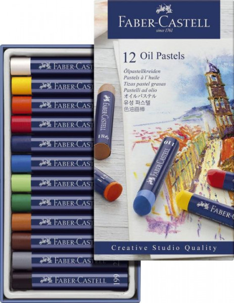 Faber-Castell Ölpastellkreide 12 Farben