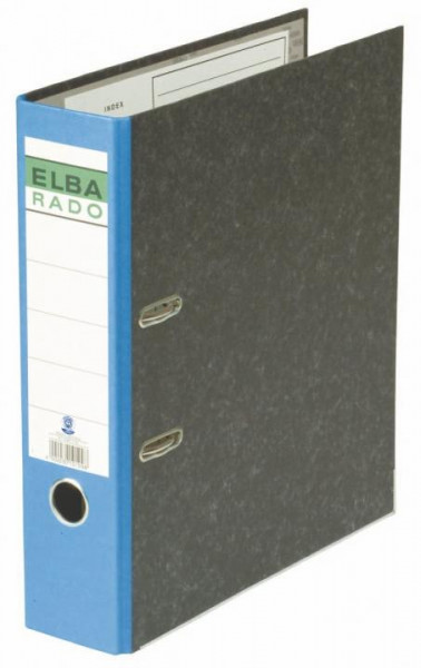 ELBA Rado Ordner A4 80mm Wolkenmarmor blau