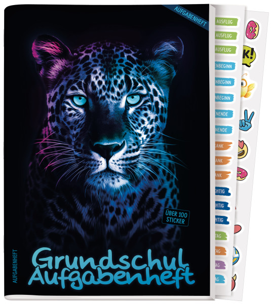 Grundschul-Hausaufgabenheft A5 HÄFFT Lernfreunde mit Sticker
