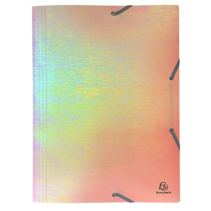 Sammelmappe A3 Plastik Regenbogen Effekt pfirsich