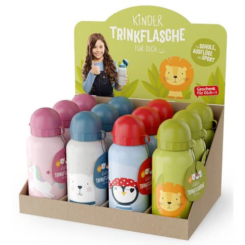 Trinkflasche für Kinder 400ml Edelstahl.1