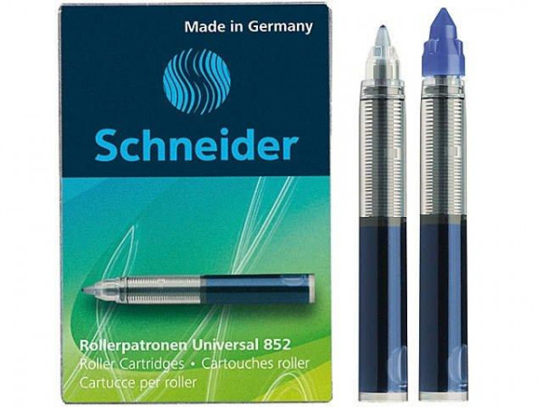 5 Schneider Tintenroller Patronen blau