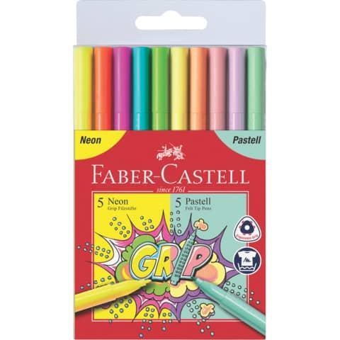 Faber Castell Fasermaler Neon und Pastell
