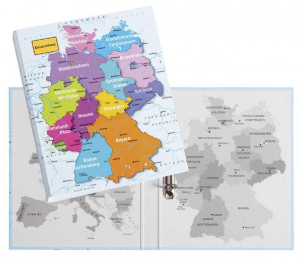 Pagna Ringbuch 2 Ringe 35mm A4 Deutschlandkarte