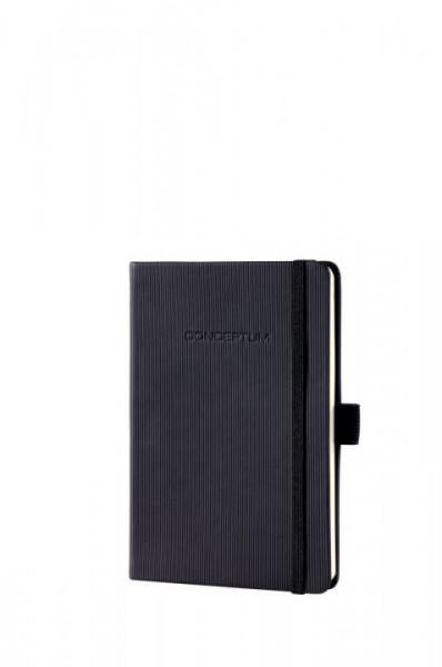 768242020-Notizbuch-Conceptum-Hardcover-schwarz-kariert-108x