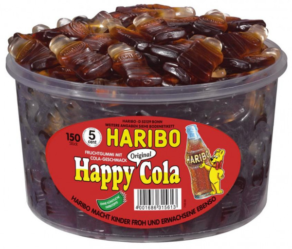 Haribo Happy Cola 150 Stück 1200g