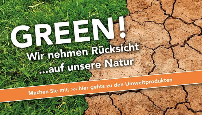 Wir nehmen Rücksicht auf die Natur