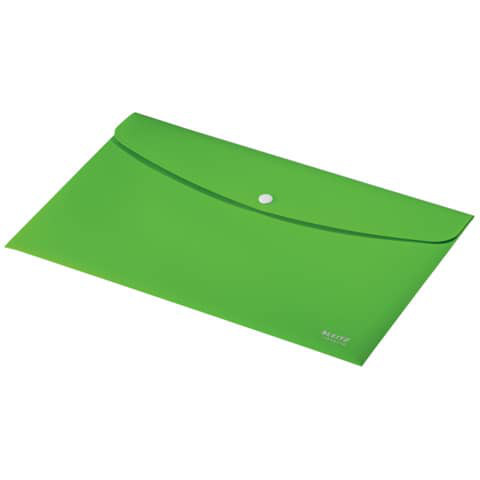 Dokumentenmappe A4 LEITZ Recycle Plastik mit Druckknopf grün
