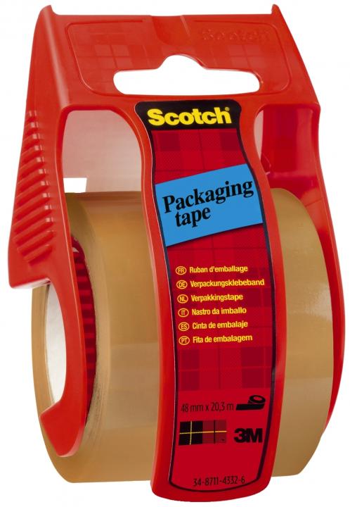 Scotch C5020D Verpackungsklebeband im Handabroller braun 20 m x 50 mm 