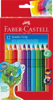 12 dicke Buntstifte dreieckig Faber-Castell Jumbo GRIP 12 dicke Buntstifte dreieckig Faber-Castell Jumbo GRIP