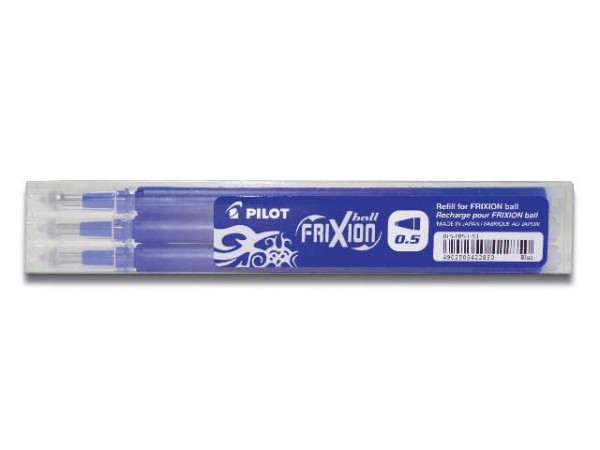 3 Pilot Frixion Ersatzminen 0,5mm (F)