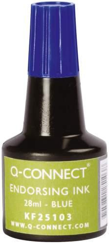 Q-CONNECT Stempelfarbe ohne Öl blau