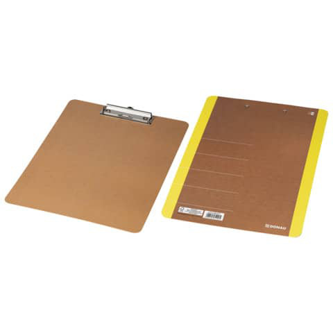 Klemmbrett A4 aus Karton neongelb FSC