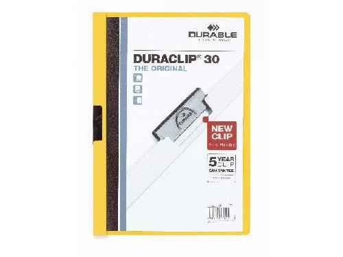 Klemmmappe Duraclip 30 gelb