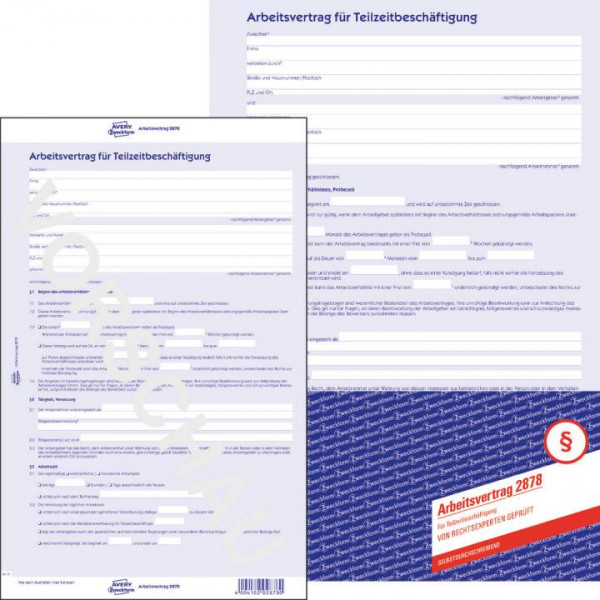 Arbeitsvertrag für Teilzeitbeschäftigung