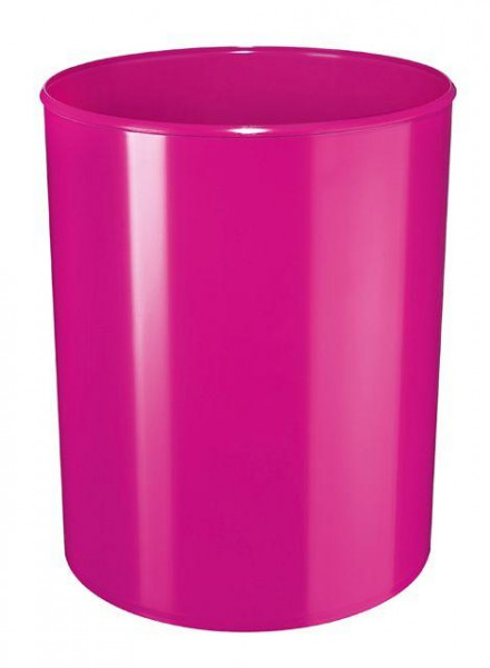 HAN Papierkorb rund hochglänzend pink 13 Liter